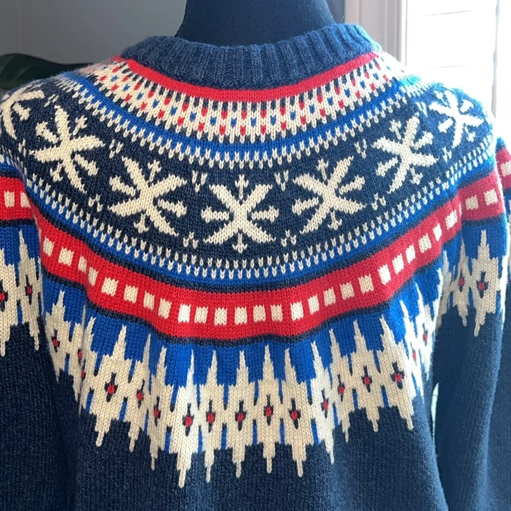 American Eagle Outfitters Men’s Winter Ski Crewneck Sweater Size Medium - Picture 3 of 8